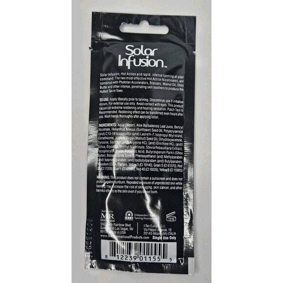 Mr International Solar Infusion Super Hot Tanning Packets Lot 7 - Picture 3 of 3